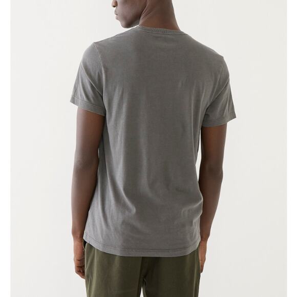 J.Crew Broken In Shirt SZ XL Gray Short Sleeve Crewneck Pullover Stretch Cotton - Picture 2 of 9